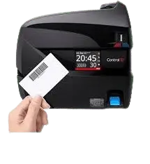 relógio de ponto biométrico e com código de barras, para empresa e outros.